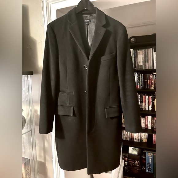 J. Crew Men’s Mayfair Topcoat — Black - Picture 2 of 7